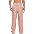 thumbnail image 3 of Daiia Men'S Rose Gold Glitter Pants,Bottoms Sleep Lounge,Pajama Pants,Pj Bottoms Drawstring And Pockets-Small, 3 of 9