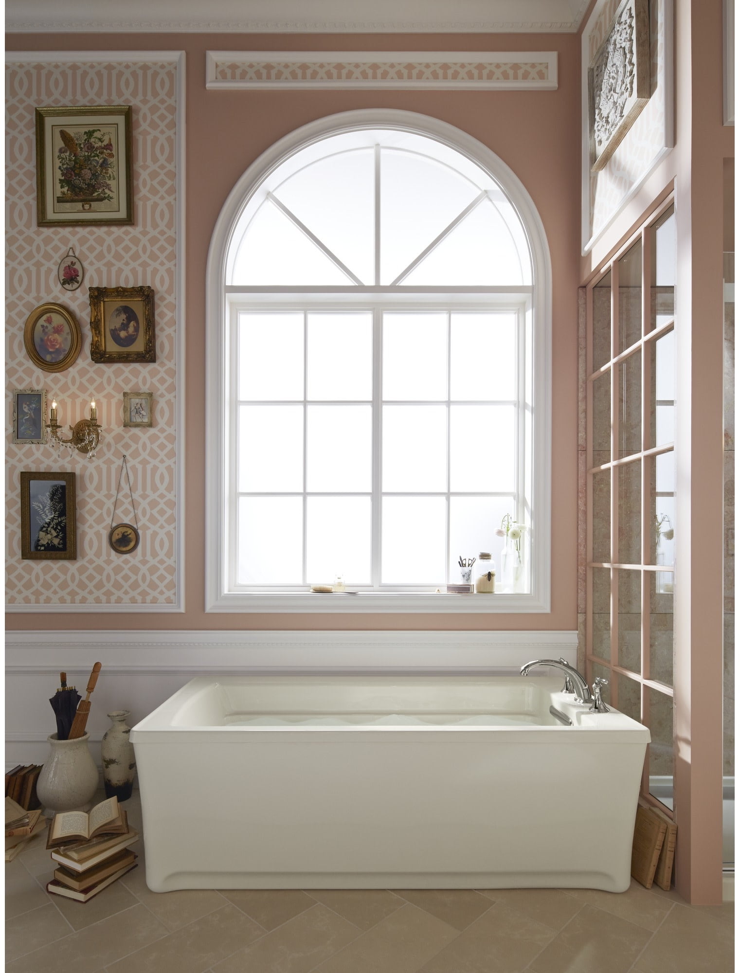 Kohler K-T398-4 Devonshire Non-Diverter Deck Mounted Roman Tub Filler Trim - Brass