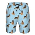 thumbnail image 3 of Goofa German Shepherd Dog Printed Mens Swim Trunks Summer Quick Dry Short Beach Swimwear Bathing Suits-Large, 3 of 9