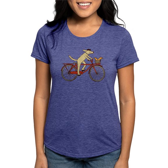 CafePress - Dog And Squirrel Ash Grey T Shirt - Womens Tri-blend T-Shirt