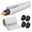 1-White / Gray, variant on 3-layer HVAC Copper Pipe Cover, White / Gray, 72'' X 10.2'', For Outdoor Air Conditioning Mini Splits