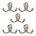 thumbnail image 1 of Design House 207720 Double Hook 5Pk, Satin Nickel, 1 of 1