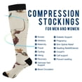 thumbnail image 2 of FORMRS Womens Knee High Socks Casual Long Thick Travel Daily Wear, 1 Pair, Beige Cowboy Pattern, 2 of 6