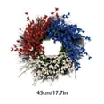 thumbnail image 3 of Memorial Day Saving!4th of July Decorations, 17.7In Garland Patriotic Red White And Blue Decor For Independence Day Home Front Door Wall Party Ornaments, 3 of 6
