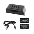 thumbnail image 1 of sweethay Controlador de Baterías recargables Paquete Viaje Hogar Joystick Estación de carga Soporte con cubierta Juegos Videojuegos y accesorios, 1 of 6