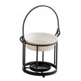 thumbnail image 3 of Tea Light Holder Oil Diffuser Burner Fragrance Furnace Essential Melt Warmer Black, 3 of 8