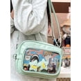 thumbnail image 2 of SPEKSEE Small Ita Bag Waterproof Women's Shoulder Bag Transparent Badge Display Bag, 2 of 9