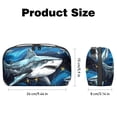 thumbnail image 5 of Shark Travel Organizer Hard Drive Case Small Travel Case USB Cable Organizer - Oxford Cloth Waterproof Storage Box for Electronic Digital Products - 5.9x9.44x3.14 in, 5 of 6