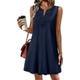thumbnail image 3 of Iyufng Casual Summer Short Dresses for Women Round Neck Loose Fit Sleeveless Dress, 3 of 5
