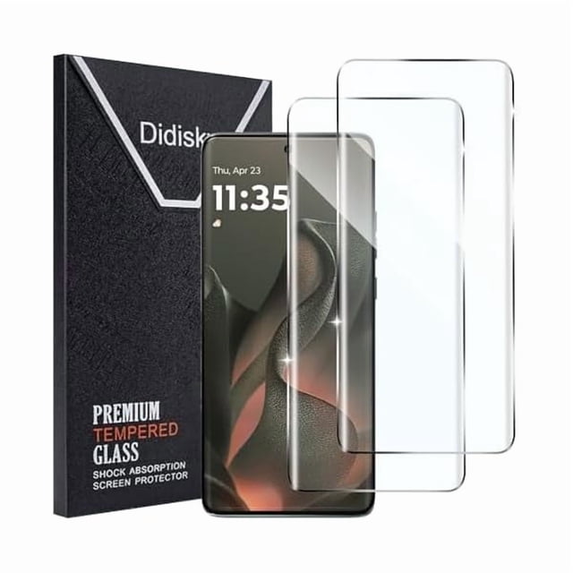 ccwonima 2 Pack Screen Protector for Motorola Moto Edge 2025, Edge 60 Fusion, 60 Pro Tempered Glass, 3D Curved Full Coverage, Bubble Free, Easy to Install,Anti Scratch,HD Clear,9H Hardness