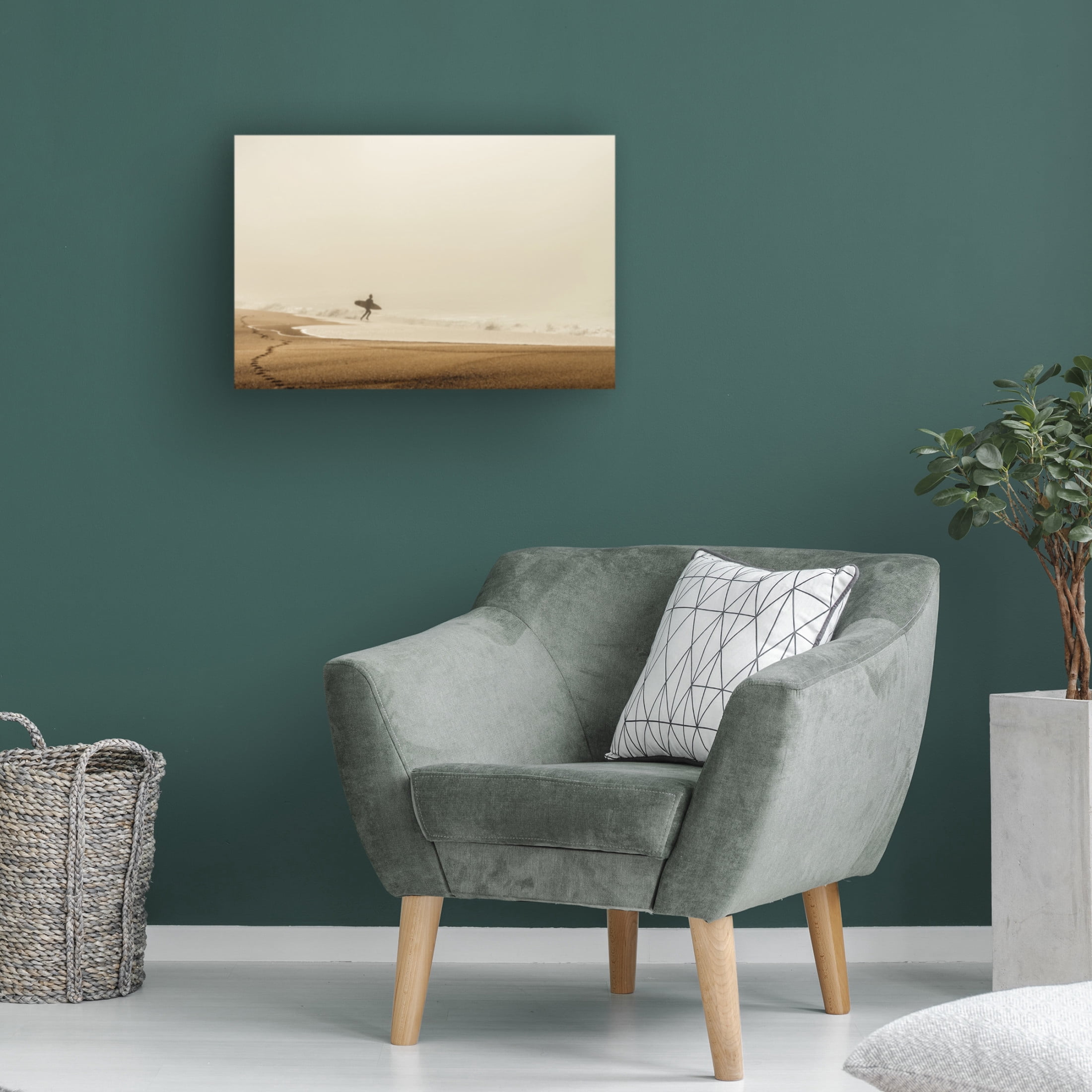 Trademark Fine Art Dieter Reichelt Surfer Canvas Wall Art