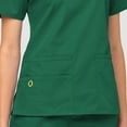 thumbnail image 3 of Wink Origins Bravo-Women's V-Neck Scrub Top, Hunter Green, 4X, 3 of 5
