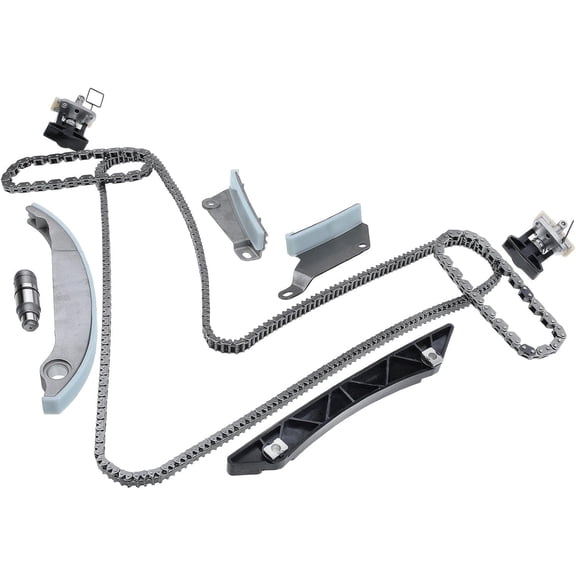 A-Premium Engine Timing Chain Kit W/Guide & Tensioner & More [fits DOHC, V6 2.7L] Compatible with Chrysler 300, Sebring & Dodge Avenger, Charger, 2009 2010