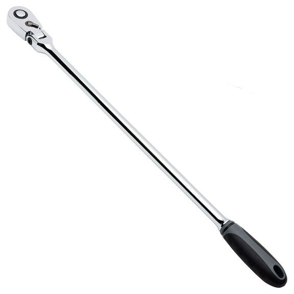 Eastwood Extra Long 1/2 Inch Drive Swivel Head Ratchet with Quick Release and Positive Grip Handle