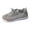Gray, variant on Womens Fashion Chunky Platform Sneakers Walking Tennis Running Slip on Gym Athletic Non Slip Breathable Workout Ladies Shoes White Size 6.5