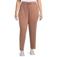 thumbnail image 2 of Athletic Works Women's Plus Athleisure Knit Pants, 2-Pack, 2 of 5