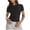 Black, variant on Womens Slim Short Sleeve Basic Slim Bottom T Shirt Tops Womens Top Tech Pack Womens Hiking Long Sleeved Shirt Ringer Tee Women Athletic Shirt Women's Short Sleeve Tops Workout Tee Shirts