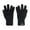 Black, variant on Men’s Solid Warm Knit Winter Gloves, Thick Elastic Ribbed Cuff Thermal Full Finger Knitted Gloves Outdoor Use Gray One Size