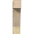 thumbnail image 2 of Ekena Millwork 6"W x 18"D x 26"H Traditional Block Rough Sawn Bracket, Douglas Fir, 2 of 25