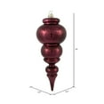 thumbnail image 3 of Vickerman 14" Burgundy Shiny Finial Ornament, 3 of 6
