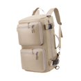 thumbnail image 6 of Segolike Portable Travel Backpack Knapsack with Shoes Compartment for Outdoor Activities Beige, 6 of 8