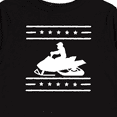 thumbnail image 4 of Inktastic Snowmobile Gift Silhouette Boys or Girls Long Sleeve Toddler T-Shirt, 4 of 5