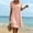 Pink, variant on ClodeEU Women's Square Neck Short Sleeve Mini Dress,Casual Smocked Waist Flowy Dress with Lace Trim Black,Women's Plus L