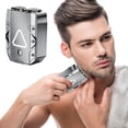 thumbnail image 1 of USB Rechargeable Mini Shaver | Portable Wet Dry Face & Body Hair Removal | 18-Blade Fine Steel | Fast Charge | Detachable Washable Head | Type-C | Travel Size | 1 Shaver + Cable, 1 of 9