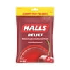 Halls Relief Menthol Cough Suppressant - Oral Anesthetic, Cherry, 80/Pack, 2 Packs/Box, (30400035)