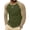 Army Green, variant on Men's Tops Crew Neck Regular Fit T Shirts for Man Basic Color Block Long Sleeve Mens Clothing for Autumn Mornings and Cool Evening Walks S-3XL