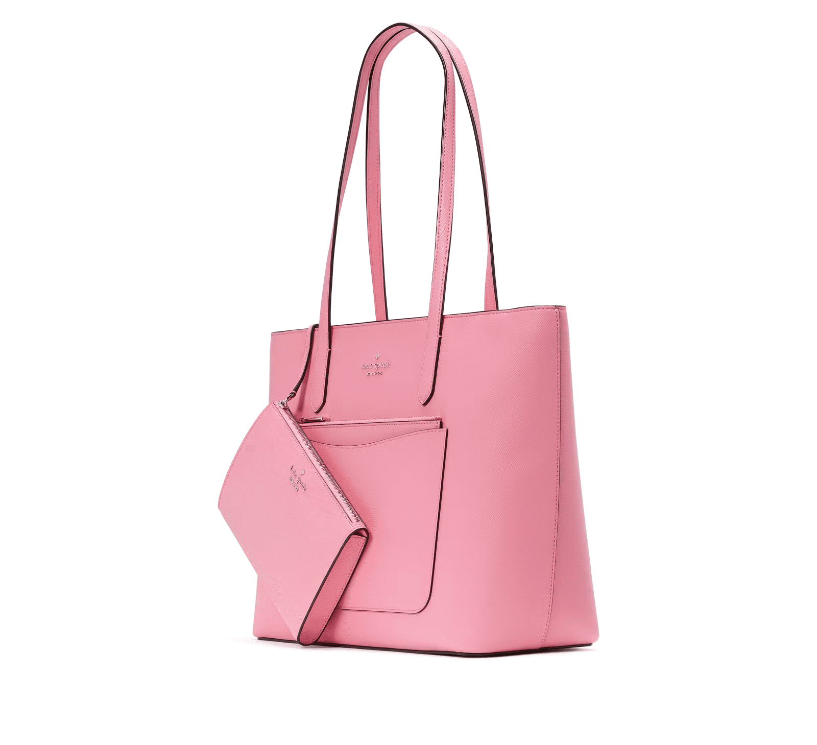 Kate Spade Staci Tote and Wristlet 3 Piece Set Blossom Pink Leather KF369 $499