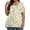 Light pink, variant on Womens Plus Size Tops Summer Casual Cute Tees Short Sleeve V-Neck Daisy Floral Graphic T-Shirt 4x-5x Tunics Blouses,3XL Light Brown