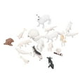 thumbnail image 4 of Juego de figuras de animales árticos, 18 Uds., Chico, liebre ártica simulada, Reno, oso ballena blanca, modelo de juguete, decoración, 4 of 9
