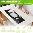 thumbnail image 4 of Large Gaming Mouse Pad for Desk,Falling Cherry Blossoms Desk Mat,Cherry Blossoms Desk Pad,Extended Big Computer Keyboard Mouse Pad with Non-Slip Base and Stitched Edge,31.5"x11.8", 4 of 6