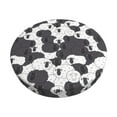 thumbnail image 1 of Disketp Black And White Sheeps Funda Redonda para Taburete, Funda de Cojín para Silla de Bar Suave y Elástica-14 inch, 1 of 7