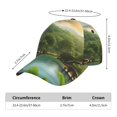 thumbnail image 2 of KLL Lake Forest Dinosaur Pattern Baseball Caps for Outdoor Sports,Golf Dad Hat Fashion Casual Outdoor Caps Adjustable Fit Men Women, 2 of 6