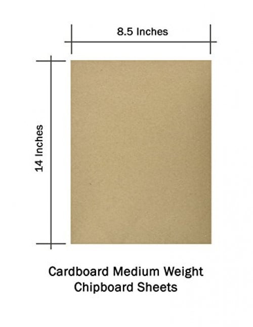 4 x 6 Inches Black Chipboard Cardboard Medium Weight Chipboard Sheets 10 Per Pack 