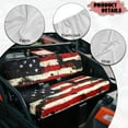 thumbnail image 5 of Yuyamidu Retro American Flag UTV Bench Mule Seat Cover Patriotic UTV Seat Cover Fit for Mule 3000 3010 3020 4000 4010 2001-2024 Full Protection Anti-Scratch, 5 of 7