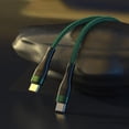 thumbnail image 3 of Cable USB tipo C de 100 W para sincronización de datos de teléfonos. Verde, 3 of 3