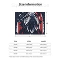 thumbnail image 3 of KLL Bulldog with Forest Flag Print Fleece Throw Blanket, Horizontal Fleece Bedding Cute Soft Blankets Comfy Fleece Flannel Plush Home Decor for Couch & Bed -60"x50", 3 of 9