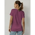 thumbnail image 3 of Womens Loose Fit Tshirts Short Sleeve Summer Tops Casual Workout Yoga Tunic T Shirts Tops, 3 of 6