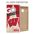 thumbnail image 4 of YouTheFan NCAA Wisconsin Badgers 2' x 4' Cornhole Game, 4 of 6