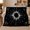 Orbital Eclipse, variant on Mystical Celestial Eclipse Galaxy, Cozy Friendship Quote Scene, Warm Flannel Blanket for Living Room and Reading Nook, Art Lovers Friendship Gift, Fantasy Home Decor