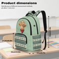 thumbnail image 6 of SCRAWLGOD Highland Cow Tribal Aztec Beige Cyan 17” Backpack for Boys Girls, Lightweight Casual Multi-Pocket Laptop Backpack for Man/Kid/Woman with Adjustable Padded Strap, 6 of 7
