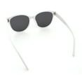 thumbnail image 7 of Womens Round Oversized Horned High Temple Fem Fashion Sunglasses White - Black, 7 of 7