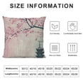 thumbnail image 5 of YINGXI Japanese Cherry Fuji Mountain Throw Pillow Covers Ocean Tree Linen Pillow Case Home Decorative Pillow Cushion Cover Office Couch Sofa Chair Pillows 20x20in, 5 of 5