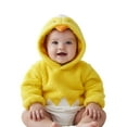 thumbnail image 4 of Tisuna Unisex Kids Easter Romper For Girls Boys Animals Print Long Sleeve Hooded Bodysuit Fashion Comfortable Baby Festival Party Playwear Outfits Yellow Size 6-12 Months, 4 of 9