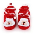 thumbnail image 2 of PINQI Fashion Xmas Boots,Baby Beach Christmas Booties Soft Baby Santa Winter Warm Slippers Snow Boots Crib Shoes for 0-12 Months(RD1,6-9 Months), 2 of 8