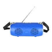 SLC-123 FM Speaker Portable Strap Card Small Drum Wireless Speaker With USB Mini Outdoor Portable Audio