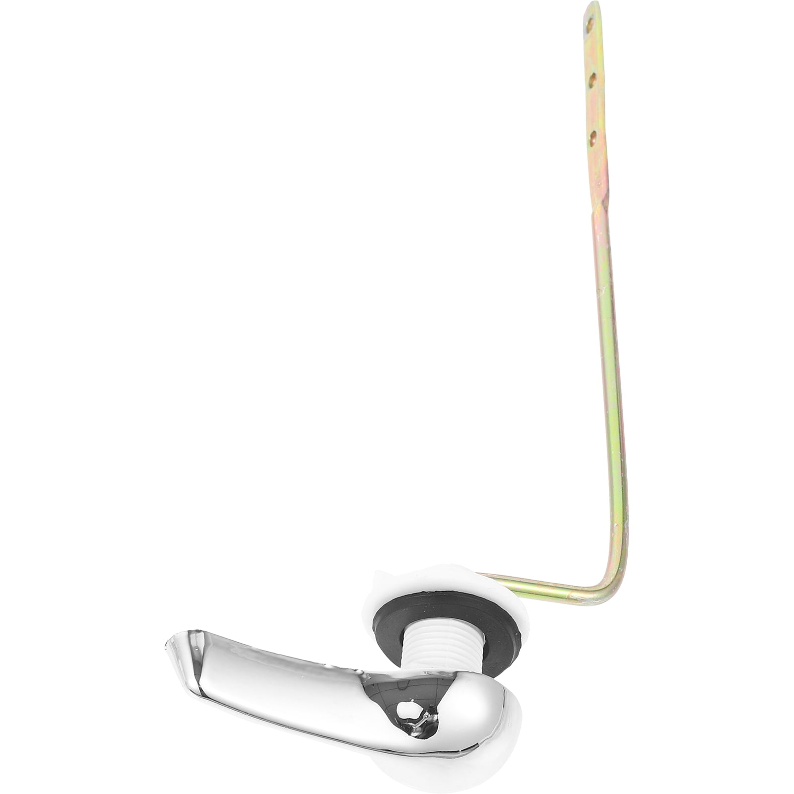 Master Plumber 709-915 Side Push Button Toilet Flush Lever – Chrome Finish Metal Arm With Lock Nut, Fits Most Toilets